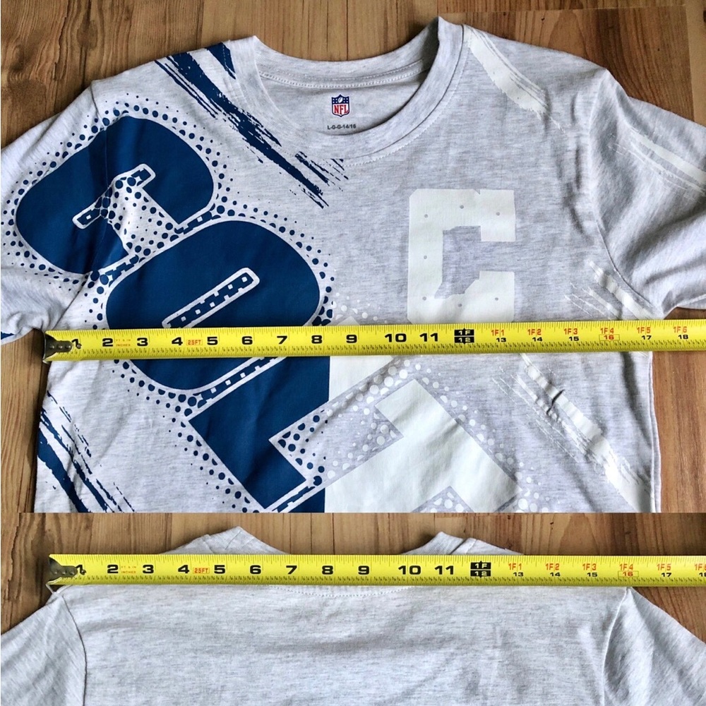 NEW NFL Indianapolis Colts Overload T Shirt Gray LARGE 14-16 Youth UNISEX Girl’s - Picture 9 of 16